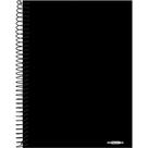Caderno Espiral 1/4 Capa Dura Neutro Preto 96 Folhas
