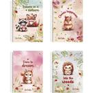Caderno Espiral 1/4 Capa Dura SO Cute - 80 Folhas - Pacote com 10