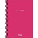 Caderno Espiral 1/4 Neon Sem Pauta Capa Plástica Pink 80fls Tilibra