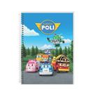 Caderno Espiral 1 Matéria Robocar Poli 80F