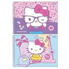 Caderno espiral 275x200mm 80fls hello kitty-jandaia 7298324