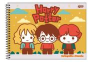 Caderno espiral 275x200mm cd cart 96fls harry potter fsc jandaia 6532225
