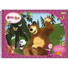 Caderno Espiral 275x200mm Cd Cartografia 96fls Masha E O Urso Jandaia