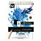 Caderno Espiral Aquarela Pintura e Desenho 212 x 294mm 30 Folhas DAC