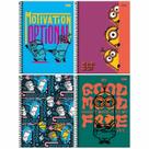 Caderno Espiral Capa Dura 10x1 - 160 Folhas - Minions - Foroni Caderno Espiral Capa Dura 10x1 - 160 Folhas - Minions - Foroni