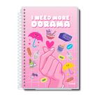 Caderno Espiral Capa Dura 200 Folhas Pequeno 1/4 Capa Caderno Espiral Capa Dura 200 Folhas Pequeno 1/4 Capa