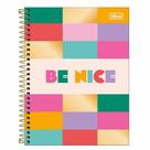 Caderno Espiral Capa Dura Colegial 1 Matéria Be Nice 80 Folhas Tilibra 3579