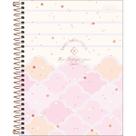 Caderno Espiral Capa Dura Colegial 1 Matéria Soho 80 Folhas - Fundo Listrado Nuvens Rosas Caderno Espiral Capa Dura Colegial 1 Matéria Soho 80 Folhas - Fundo Listrado Nuvens Rosas