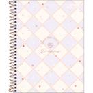 Caderno Espiral Capa Dura Colegial 1 Matéria Soho 80 Folhas - Fundo Xadrez Lilas Coraçao Caderno Espiral Capa Dura Colegial 1 Matéria Soho 80 Folhas - Fundo Xadrez Lilas Coraçao