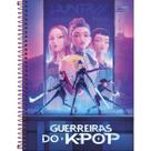 Caderno Espiral Capa Dura Universitário 1 Matéria Guerreiras do K-Pop 80 Folhas - Capa Roxa 6 Personagens