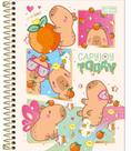 Caderno Espiral Capa Dura Universitário 10 Matérias Capyclub 160 Folhas - NUDE - TILIBRA