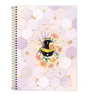 Caderno Espiral Capa Dura Universitário 10 Matérias Honey Bee 160 Folhas TILIBRA