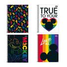 Caderno espiral capa dura universitário 10x1 - 160 folhas - Mickey Rainbow - Tilibra