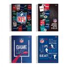 Caderno espiral capa dura universitário 10x1 160 folhas NFL - Jandaia