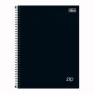 Caderno espiral capa dura universitário 10x1 160 folhas Zip Preto - Tilibra Caderno espiral capa dura universitário 10x1 160 folhas Zip Preto - Tilibra