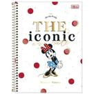 Caderno espiral capa dura universitário 1x1 80 folhas Minnie Core - Tilibra