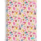 Caderno Espiral Capa Dura Universitário 20 Matérias D+ Feminino 400 Folhas- Sortido