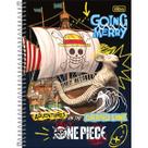 Caderno Espiral Capa Dura Universitário Connect 10 Matérias One Piece Netflix 160 Folhas - Barco Going Merry