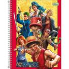 Caderno Espiral Capa Dura Universitário Connect 10 Matérias One Piece Netflix 160 Folhas - Luffy E Sua Turma