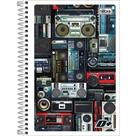 Caderno Espiral Capa Flexível 1/4 48 Folhas Masculino D+ Capa 02 - Tilibra Caderno Espiral Capa Flexível 1/4 48 Folhas Masculino D+ Capa 02 - Tilibra