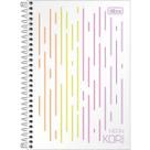 Caderno Espiral Capa Plástica 1/4 Sem Pauta Neon Kori 80 Folhas Tilibra