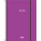 Caderno Espiral Capa Plástica Universitário 10 Matérias Neon Roxo 160 Folhas Caderno Espiral Capa Plástica Universitário 10 Matérias Neon Roxo 160 Folhas