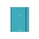 Caderno Espiral Capa Plástica Universitário 10 Matérias Neon Tilibra Azul