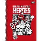 Caderno Espiral CD Universitário TILIBRA 1 Matéria Avengers Light 80 Folhas -