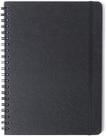 Caderno espiral classica pautado 20x28 preta 80 fls