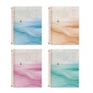 Caderno espiral colegial capa dura 01x80 folhas aba pai cadersil