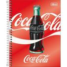 Caderno Espiral Colegial Coca-Cola 10 Matérias 160 Folhas TILIBRA Vermelho