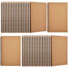 Caderno espiral Epakh Unlined A5 100 páginas, pacote com 36, marrom