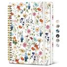 Caderno Espiral Floral Taja Capa Dura 15x21 cm 140 Folhas Caderno Espiral Floral Taja Capa Dura 15x21 cm 140 Folhas