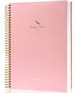 Caderno espiral FLYING EAGLE, capa dura, 21x28cm, 210 páginas, rosa