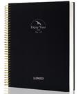 Caderno espiral FLYING EAGLE, capa dura, 21x28cm, 210 páginas