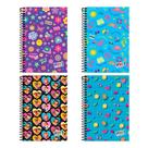 Caderno Espiral Foroni 1/4 Capa Dura Pop Collection 80 Folhas - Embalagem com 5 Unidades