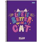 Caderno Espiral Foroni Universitário Capa Dura Cliff Feminino 12 Matérias 192 Folhas - Embalagem com 4 Unidades Caderno Espiral Foroni Universitário Capa Dura Cliff Feminino 12 Matérias 192 Folhas - Embalagem com 4 Unidades