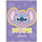 Caderno Espiral Foroni Universitário Capa Dura Stitch 15 Matérias 240 Folhas - Embalagem com 2 Unidades (Sortido)
