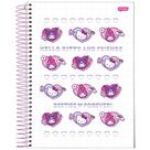 Caderno Espiral Grande Universitário 1 Metéria Hello Kitty Besties Forever Capa Dura 80 folhas Jandaia COR:BESTIES FOREV