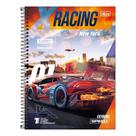 Caderno Espiral Grande Universitário Racing Carros 10 Matérias 160 Folhas - Tilibra Papelaria Material Escolar