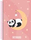 Caderno Espiral Grande Universitário Ursinho Panda My Friend 10 Matérias 160 Folhas Capa Dura Animativa