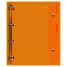 Caderno Espiral Jandaia Cristal Stilo Laranja Neon 80Fls Caderno Espiral Jandaia Cristal Stilo Laranja Neon 80Fls