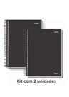 Caderno Espiral Kit 2 Un Capa Dura Pequeno Com Linhas