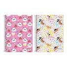 Caderno Espiral Tilibra Universitário Capa Dura 20 Matérias Pepper Feminino 320 Folhas - Embalagem com 2 Unidades