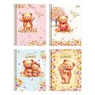 Caderno Espiral Tilibra Universitário Love Bears - Capa Dura 10 Matérias 160 Folhas - Embalagem com 4 Unidades (SORTIDO)