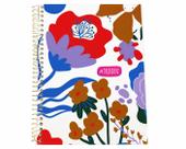 Caderno Espiral Trendin Floral Jandaia -