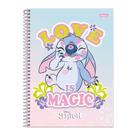 Caderno Espiral Universitário 1 Matéria Capa Dura Personagem Disney Stitch 80 Folhas - Foroni