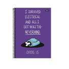 Caderno Espiral Universitário Among Us 10 Matérias 160 Folhas FORONI