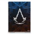 Caderno Espiral Universitário Assassins Cred 10 Matérias 160 Folhas Credeal