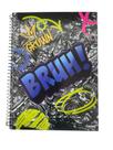 Caderno Espiral Universitário Bruh! 1 Materia de 96 folhas